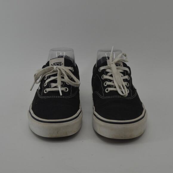 Vans Black Canvas Lace Up Low Top Sneakers Size 7 Classic - Picture 15 of 15